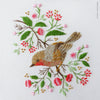 Christmas Robin Bird - 6" embroidery kit