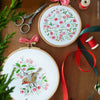 Christmas Robin Bird - 6" embroidery kit