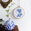 Blue Rose Lady - 6" embroidery kit