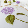 Purple Hortensia - 6" embroidery kit