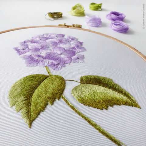 Cross Stitch Kits For Adults,Beginner Embroidery Kits Hydrangea