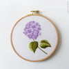 Purple Hortensia - 6" embroidery kit