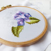 Mini Purple Hortensia - 4" embroidery kit