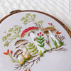Forest Mushrooms - 4" embroidery kit