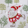 Skating Santa - 6" embroidery kit