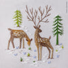 Snowy Deer - 4" embroidery kit