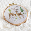Snowy Deer - 4" embroidery kit