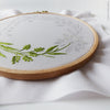 Green & White Wreath - 6" embroidery kit