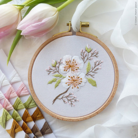 Almond Blossom Mini - 4" embroidery kit