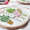 Pink & Green Houseplants - 4" embroidery kit