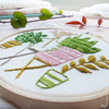 Pink & Green Houseplants - 4" embroidery kit