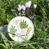 Pink & Green Houseplants - 4" embroidery kit