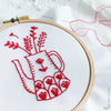 Red Vase - 4" embroidery kit