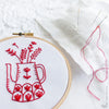 Red Vase - 4" embroidery kit