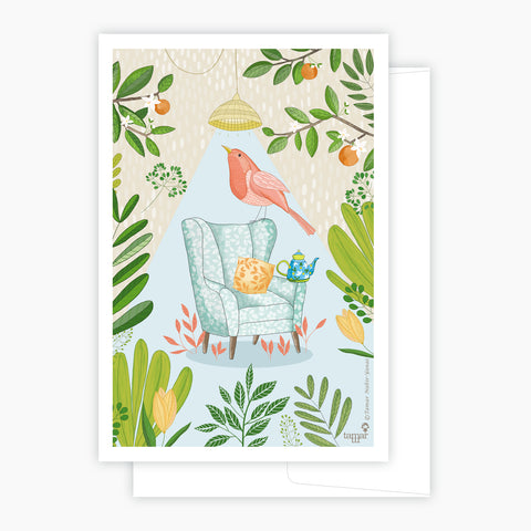 Tea Bird Card