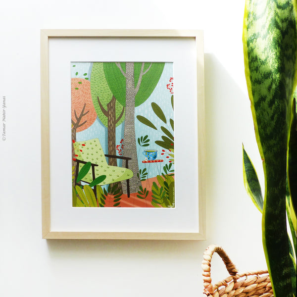 Tea Forest print wall art