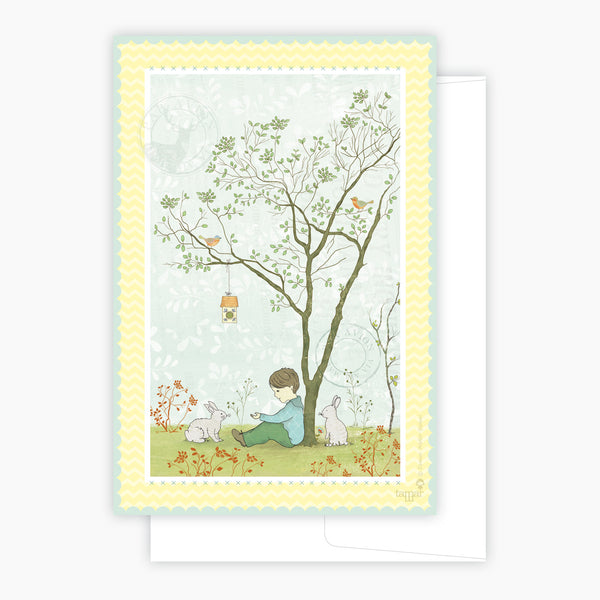 Tree and rabbit Card