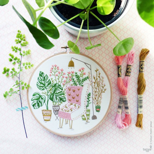 Urban Jungle - 6" embroidery kit