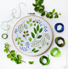 Windy Leaves - 6" embroidery kit
